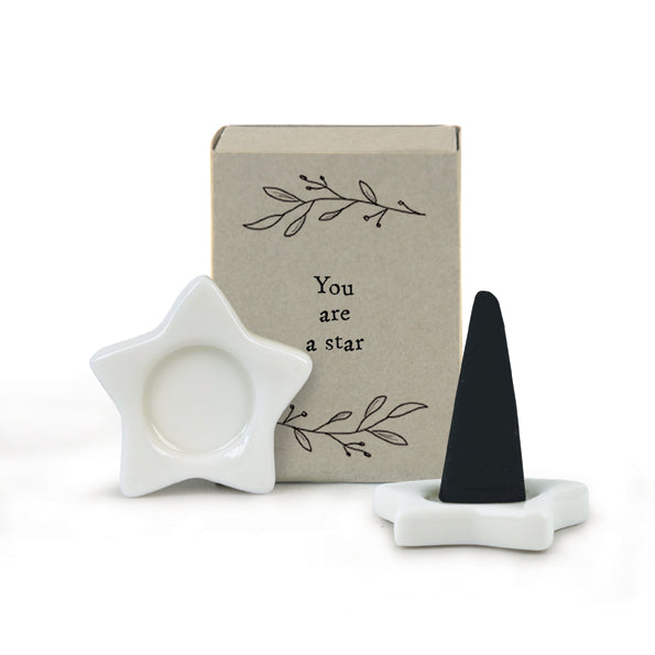 East of India - Incense Matchbox Cone - Star