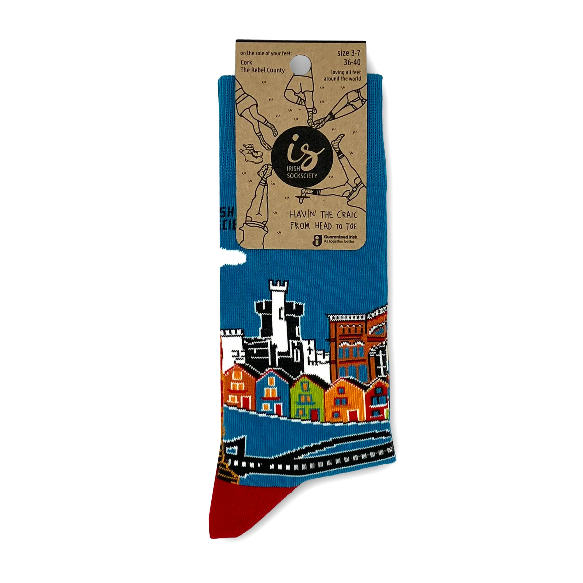 Irish Socksciety Socks - Cork The Rebel County