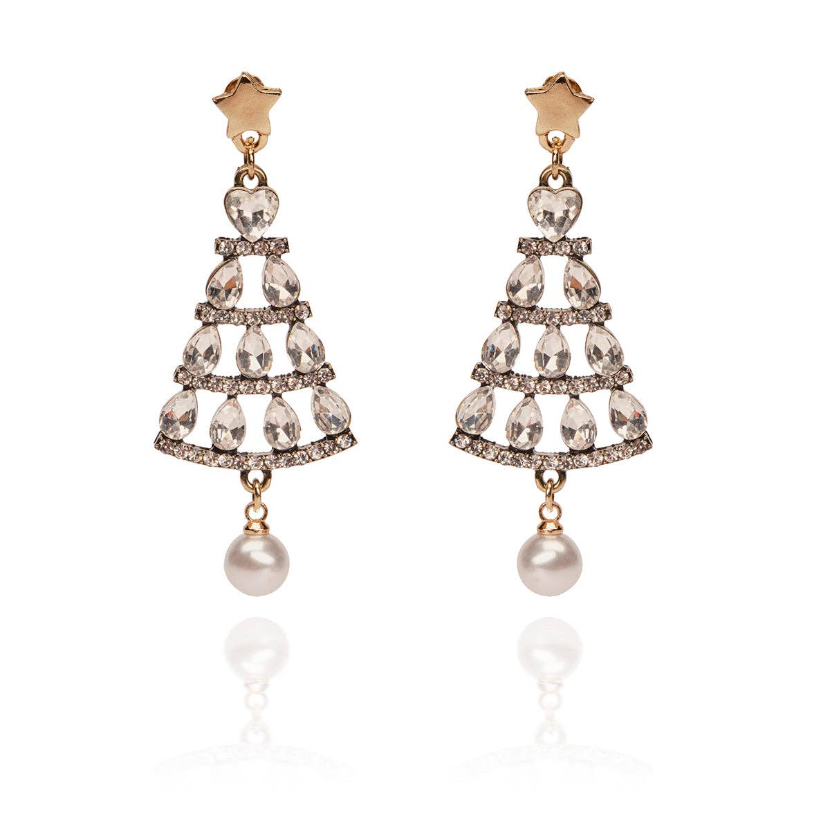 Lovett Earrings - Christmas Tree 50s Style