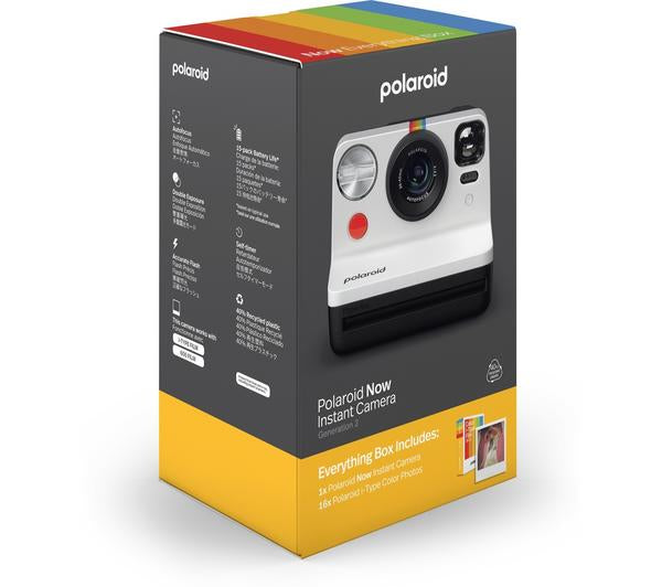 Polaroid Now Everything Box - Gen 2 Black & White Camera