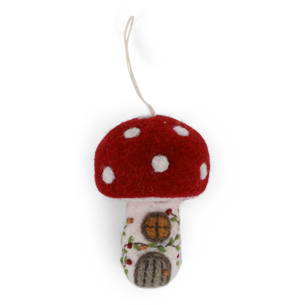 Gry & Sif Decoration - Felt Mushroom House