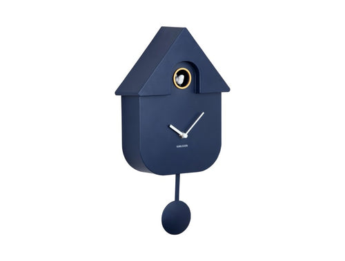 Karlsson Wall Clock - Cuckoo in Dark Blue