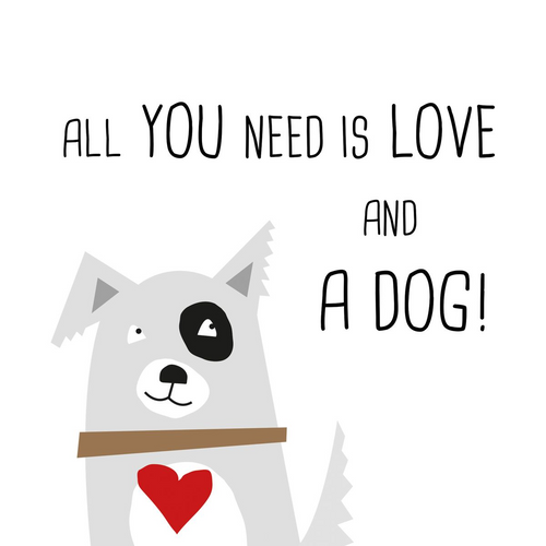 Napkins - Love and Dog