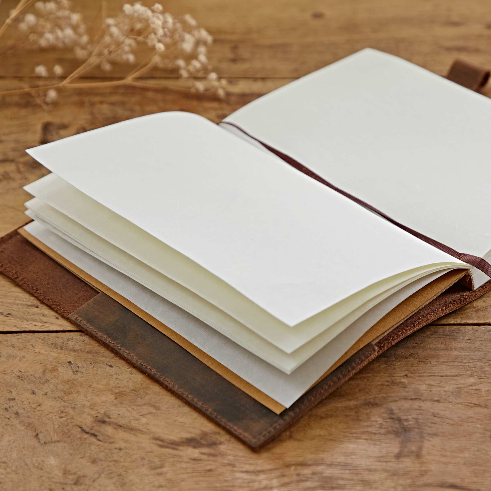 Paper High Journal - Refillable Buffalo Leather - Tree of Life