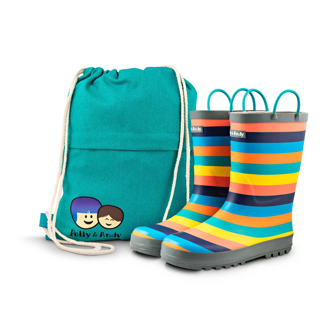 Polly & Andy Wellies - Rainbow Rainboots