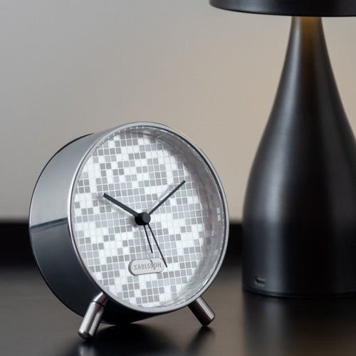 Karlsson Alarm Clock - Disco Silver
