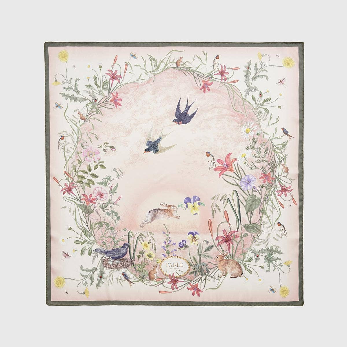 Fable Scarf - High Tea Ivory Narrative Square