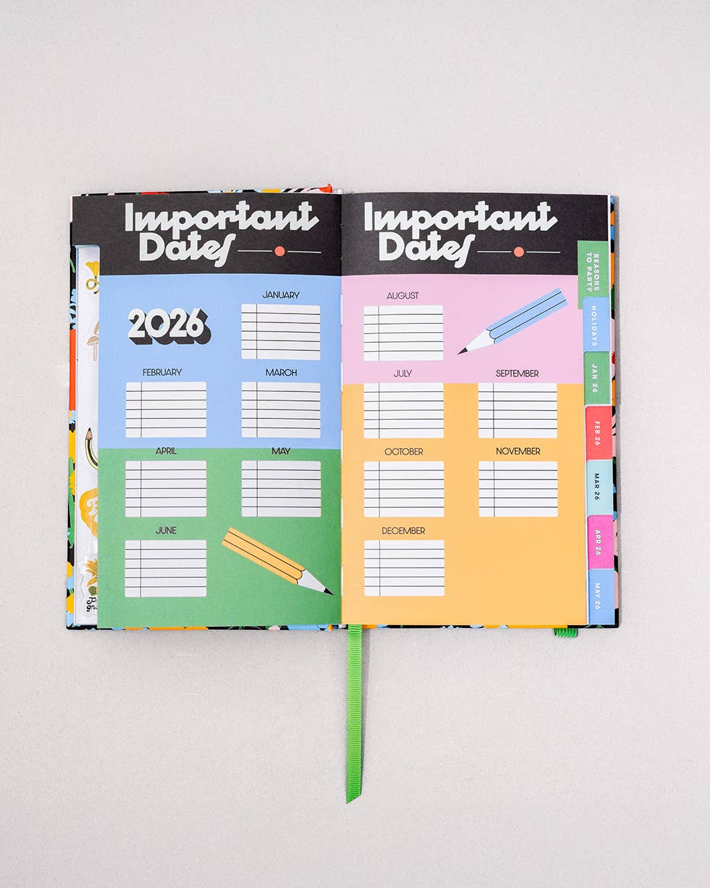 Ban.do 2026 Diary - Classic Planner, Black Floral