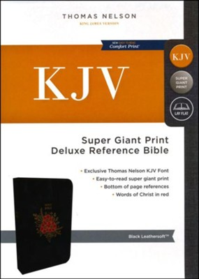 KJV - Super Giant Print Deluxe Reference Bible