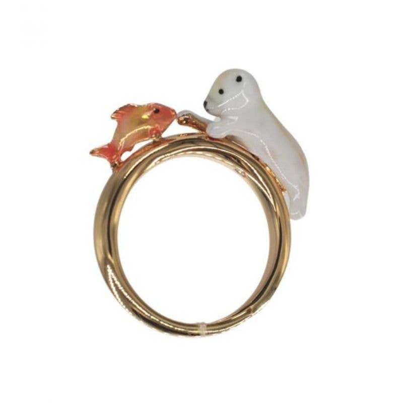 Bill Skinner Ring - Christmas Polar Bear