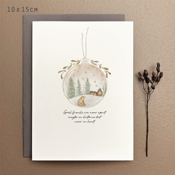 East of India Christmas Card - Good Friends