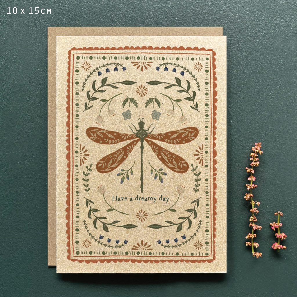 East of India Card - Dragonfly