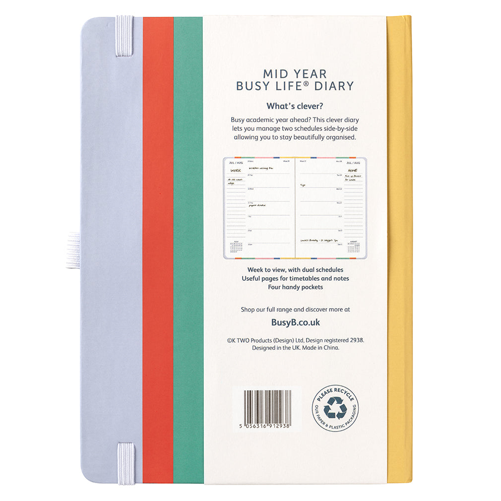 Busy B 2025-2026 Mid-Year Diaries - Stripe