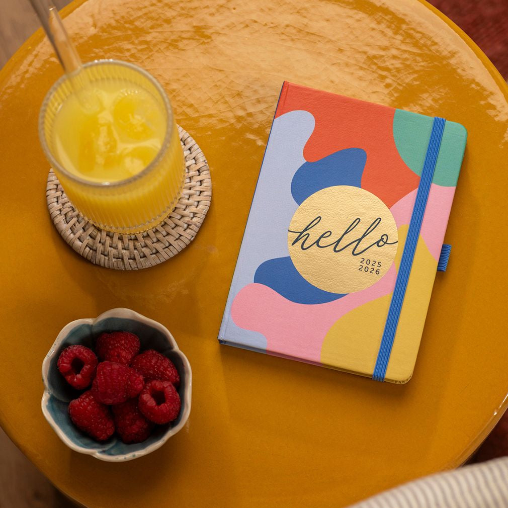 Busy B 2025-2026 Mid-Year Diaries - A6 To Do Diary - Abstract