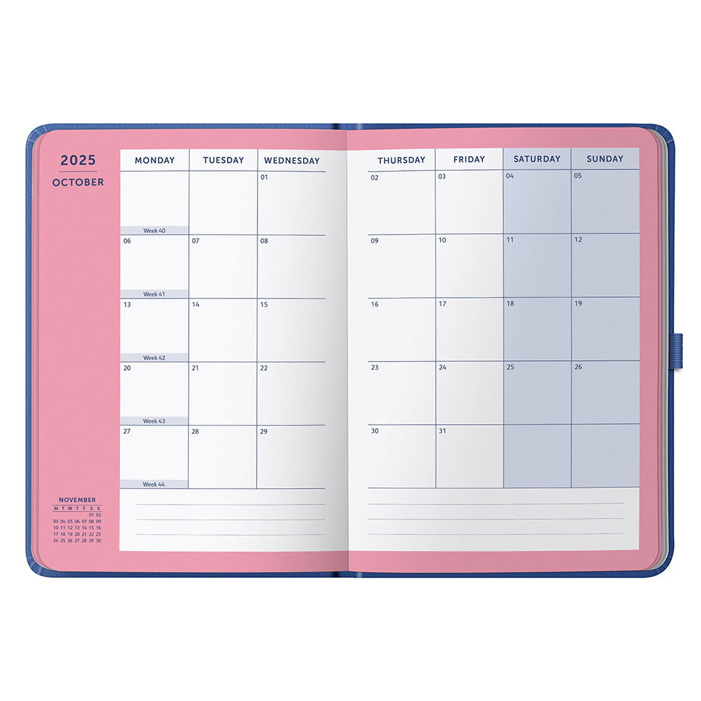 Busy B 2025-2026 Mid-Year Diaries - Perfect Planner - Sapphire