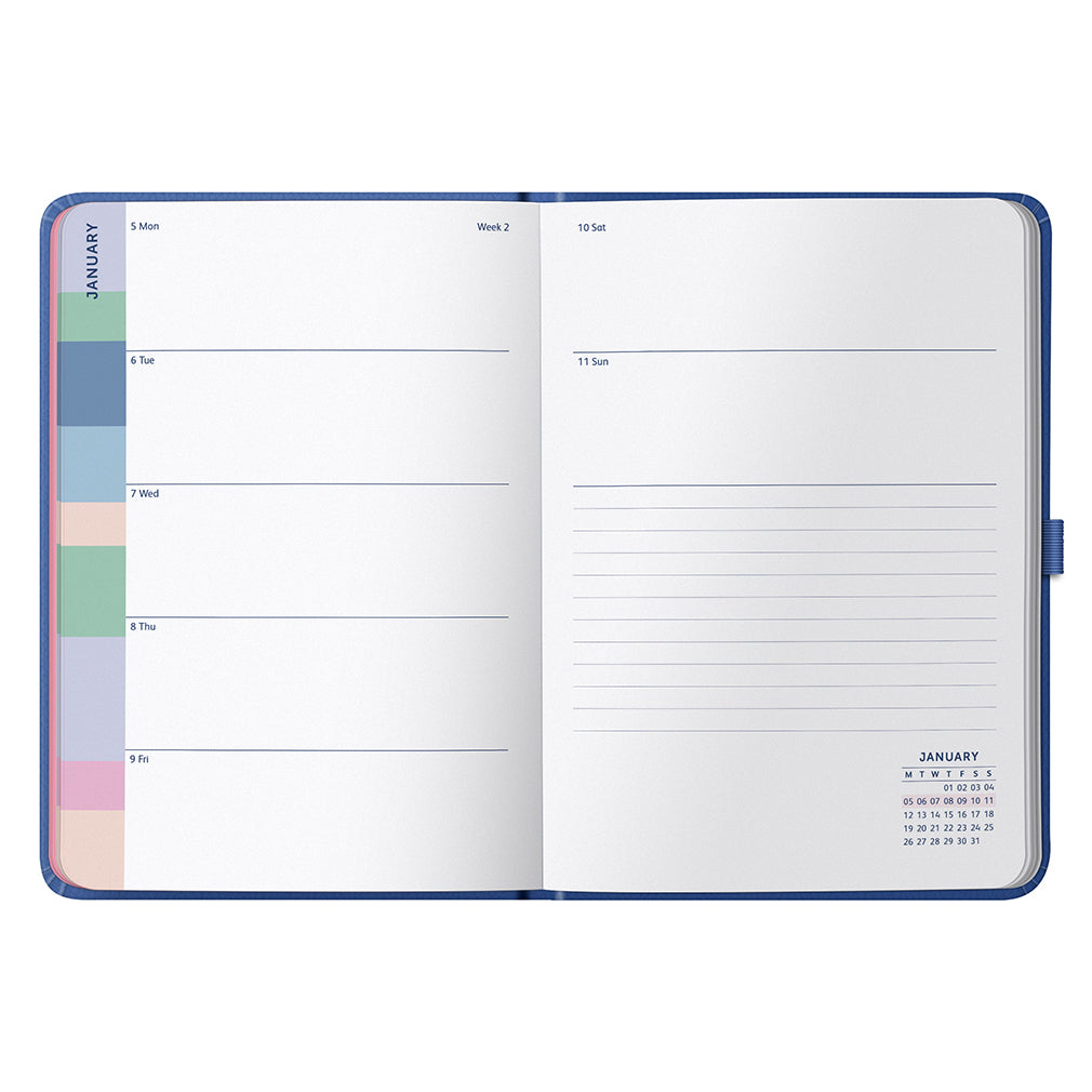 Busy B 2025-2026 Mid-Year Diaries - Perfect Planner - Sapphire