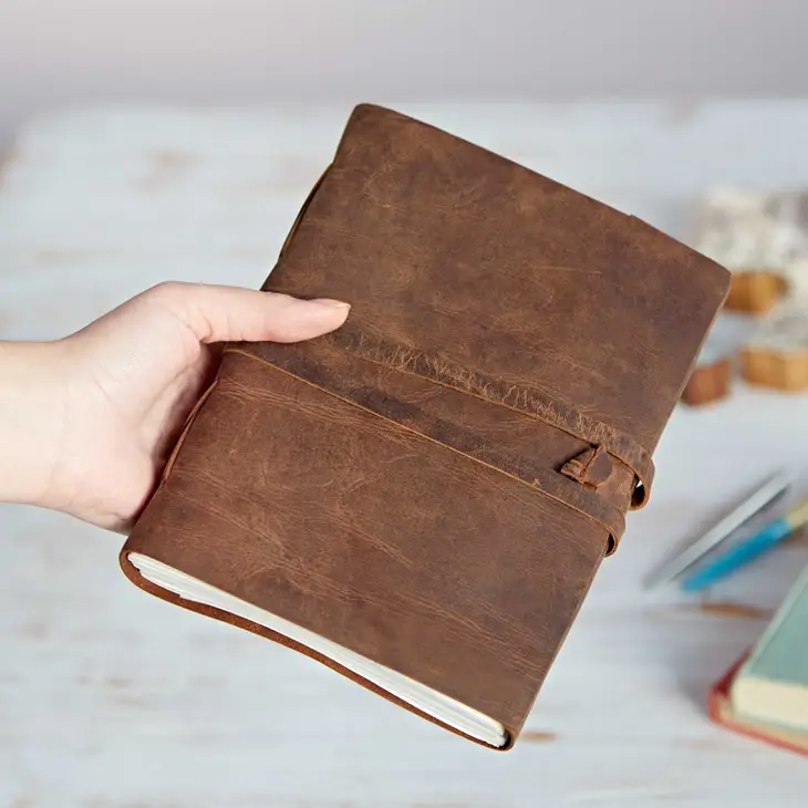 Paper High Journal - Buffalo Leather Wraparound