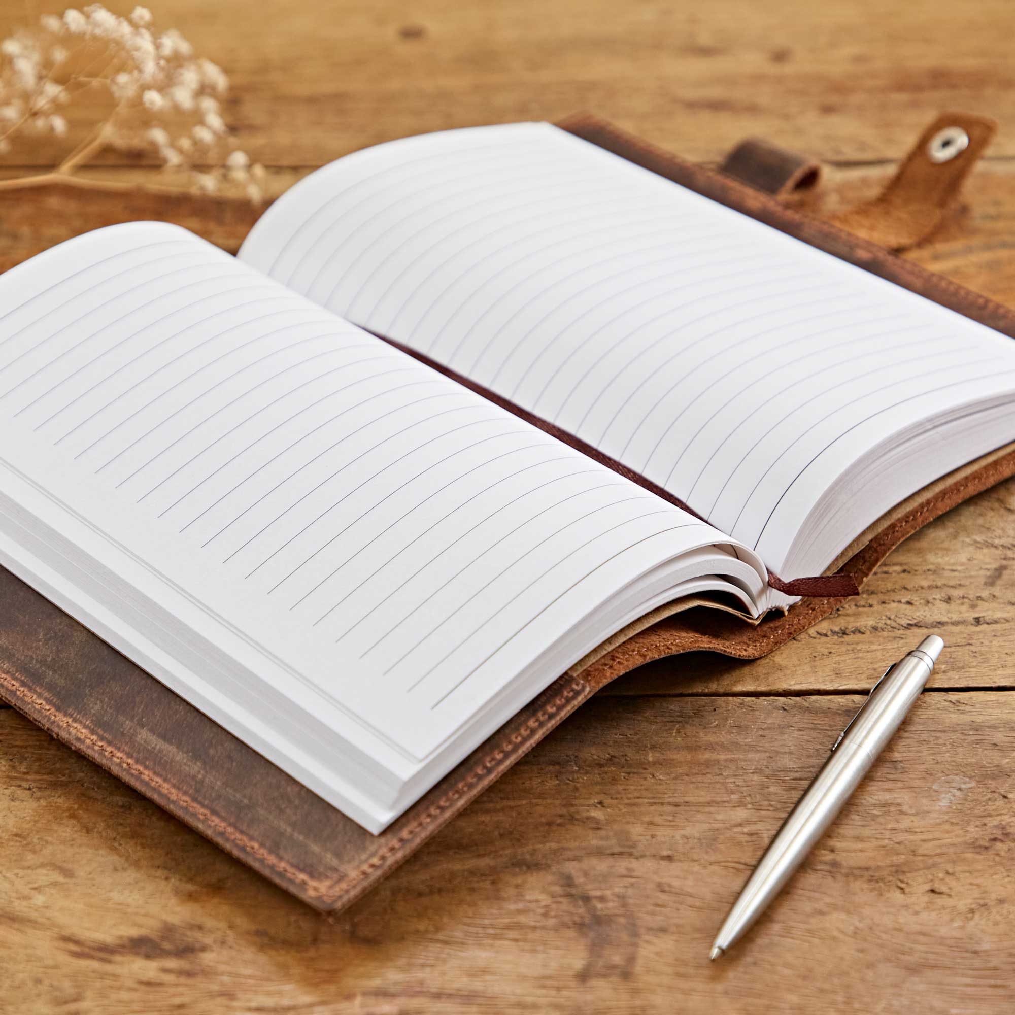 Paper High Journal - Refillable Buffalo Leather - Tree of Life