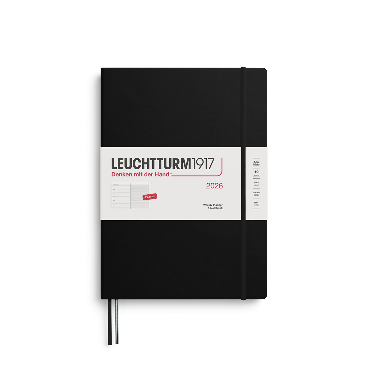 Leuchtturm1917 2026 Diary - Weekly Planner & Notebook A4 (Ruled)