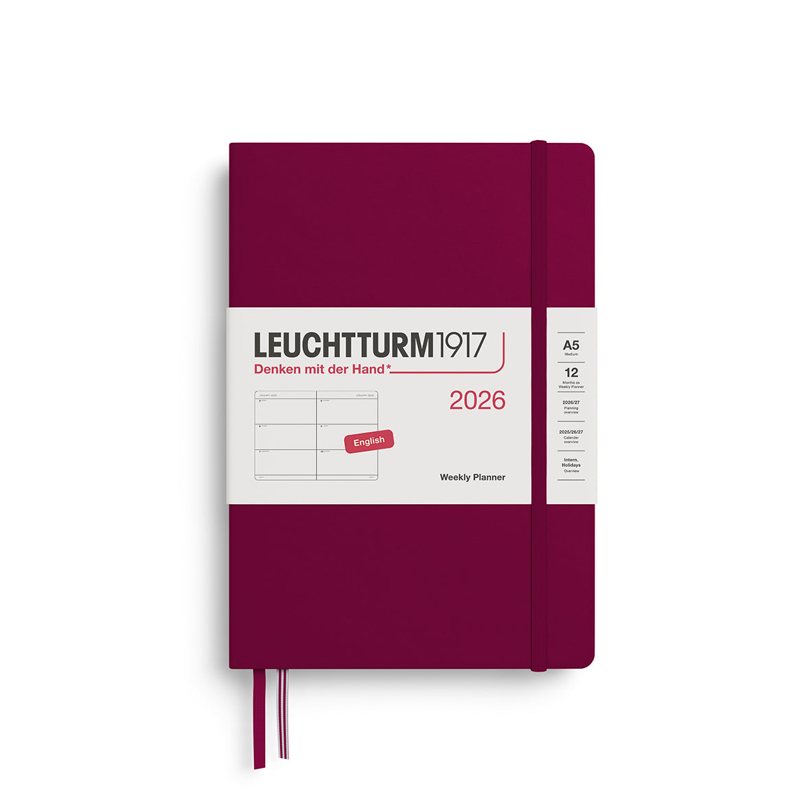 Leuchtturm1917 2026 Diary - Weekly Planner A5