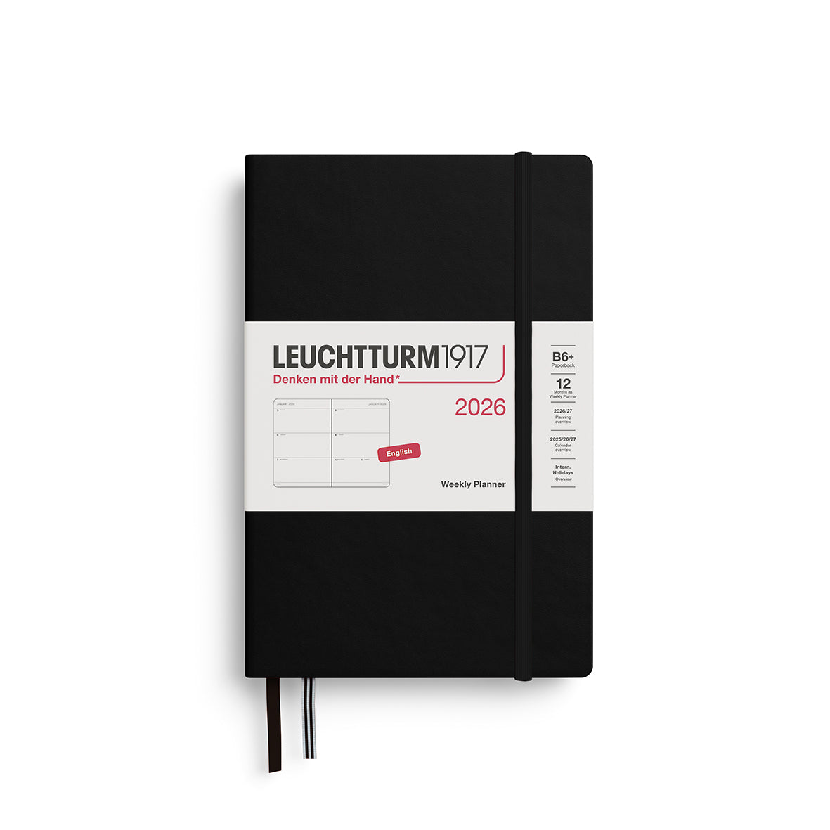 Leuchtturm1917 2026 Diary - Weekly Planner B6+