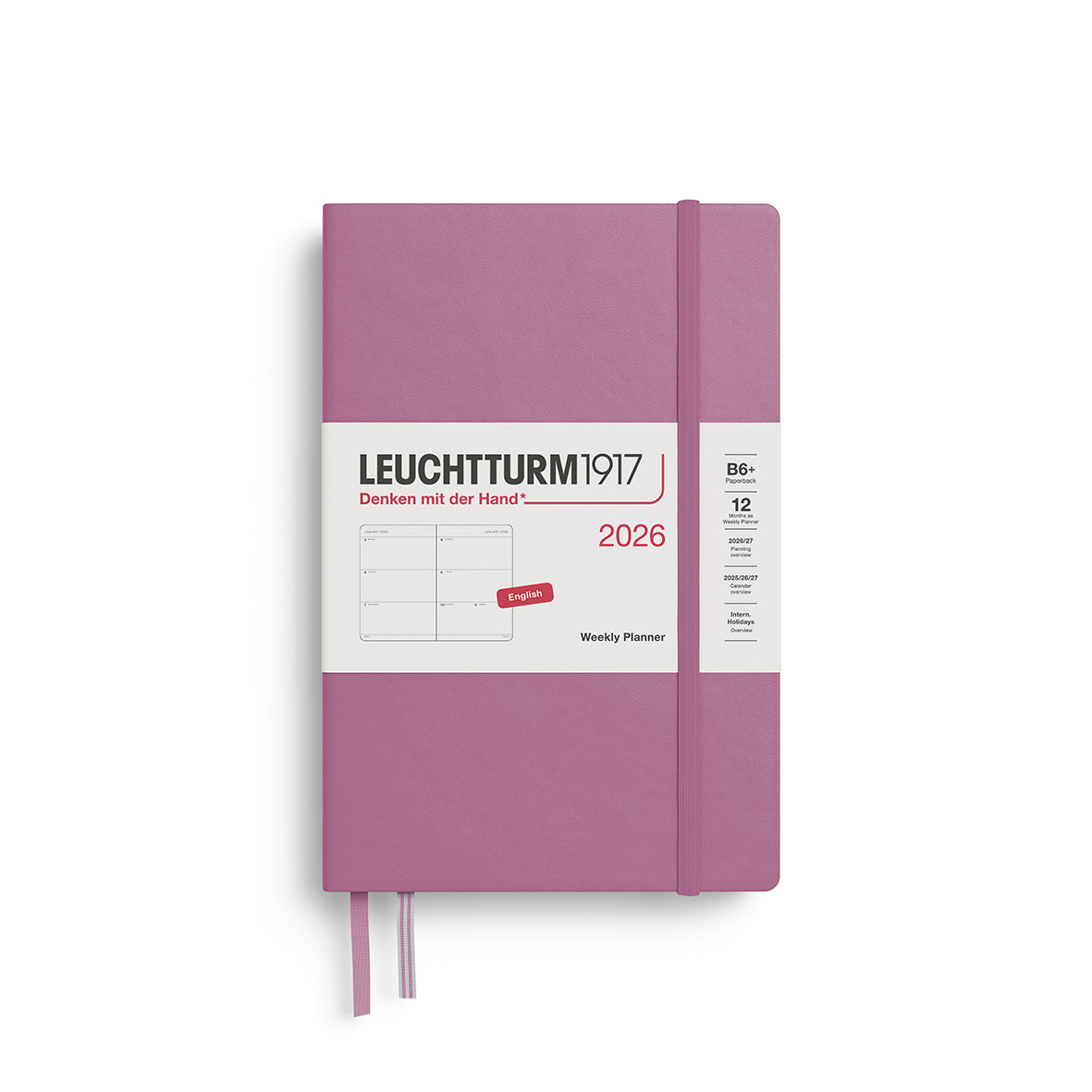 Leuchtturm1917 2026 Diary - Weekly Planner B6+