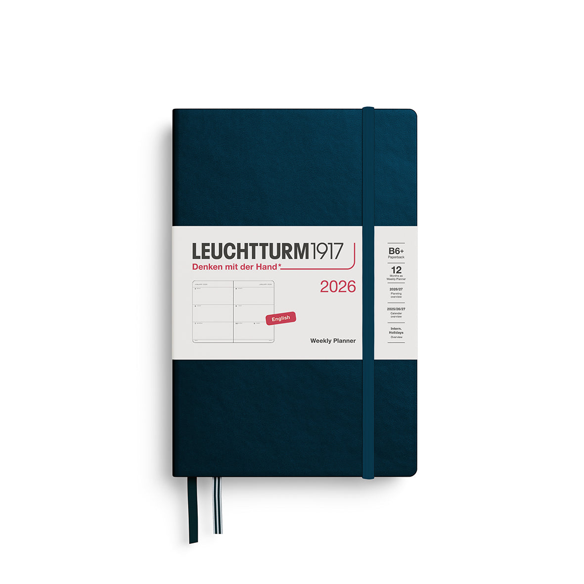Leuchtturm1917 2026 Diary - Weekly Planner B6+