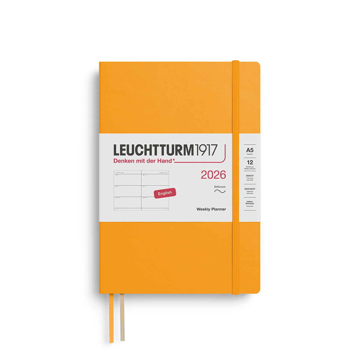 Leuchtturm1917 2026 Diary - Weekly Planner A5