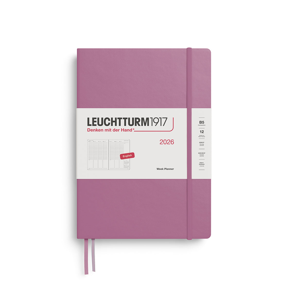 Leuchtturm1917 2026 Diary - Week Planner B5
