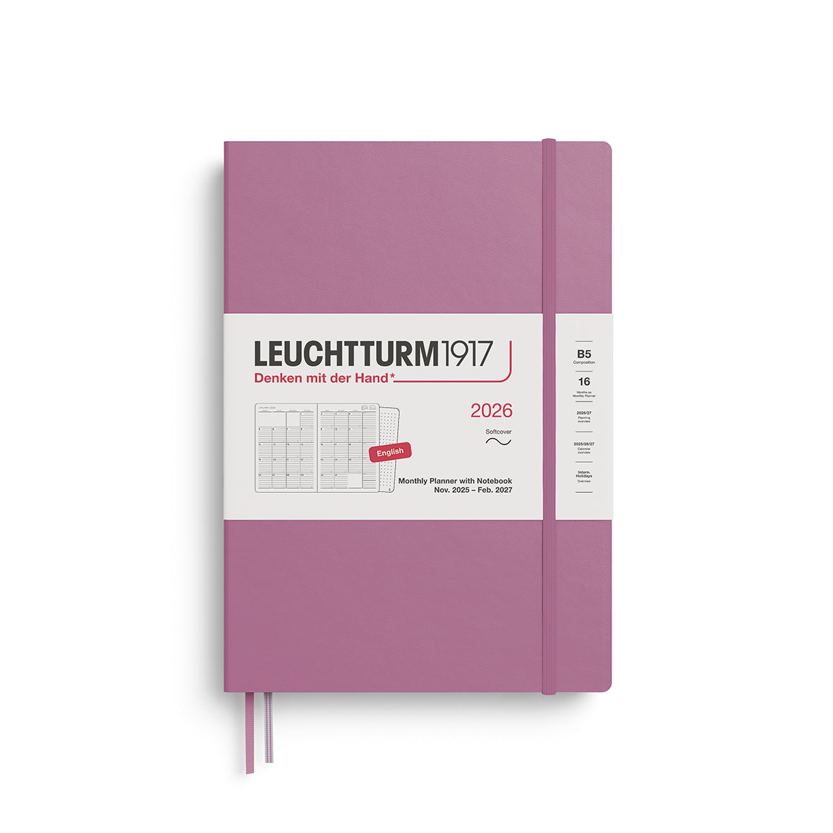 Leuchtturm1917 2026 Diary - Monthly Planner & Notebook B5