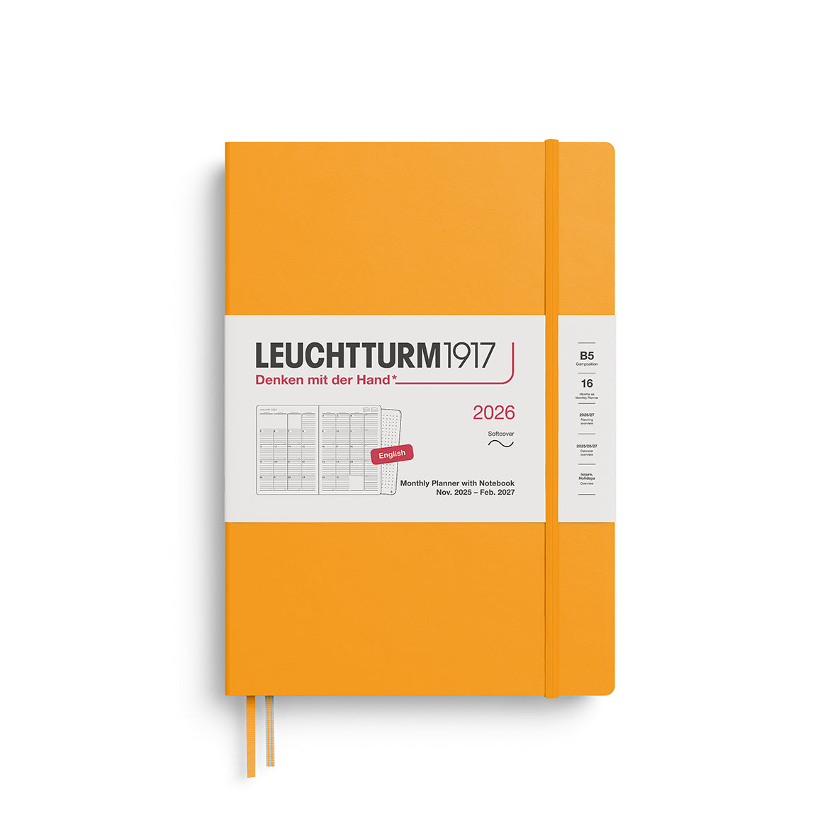 Leuchtturm1917 2026 Diary - Monthly Planner & Notebook B5