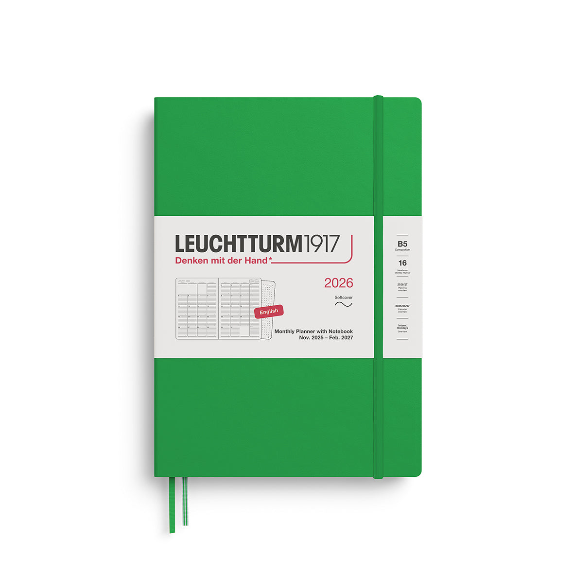 Leuchtturm1917 2026 Diary - Monthly Planner & Notebook B5