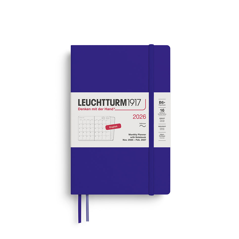 Leuchtturm1917 2026 Diary - Monthly Planner & Notebook B6+