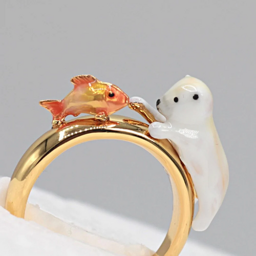 Bill Skinner Ring - Christmas Polar Bear