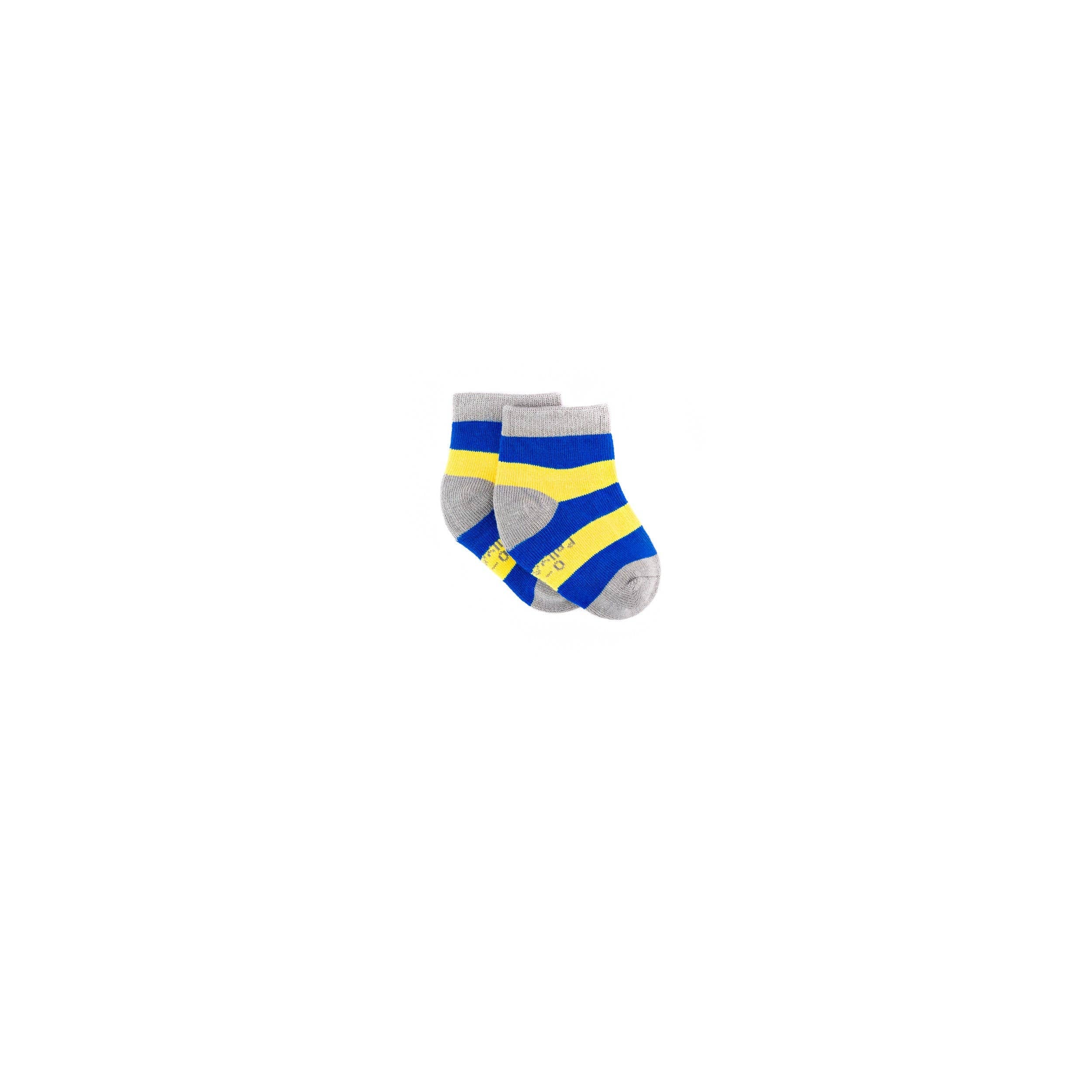 Polly & Andy Bamboo Childrens Socks - Blue & Yellow