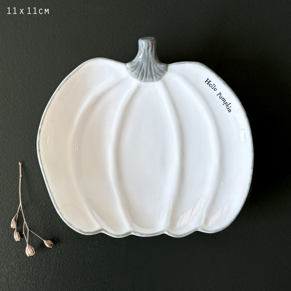 East of India Porcelain Dish - Pumpkin