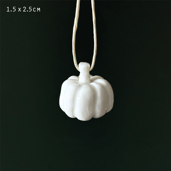 East of India Halloween - Porcelain Hanging Pumpkin