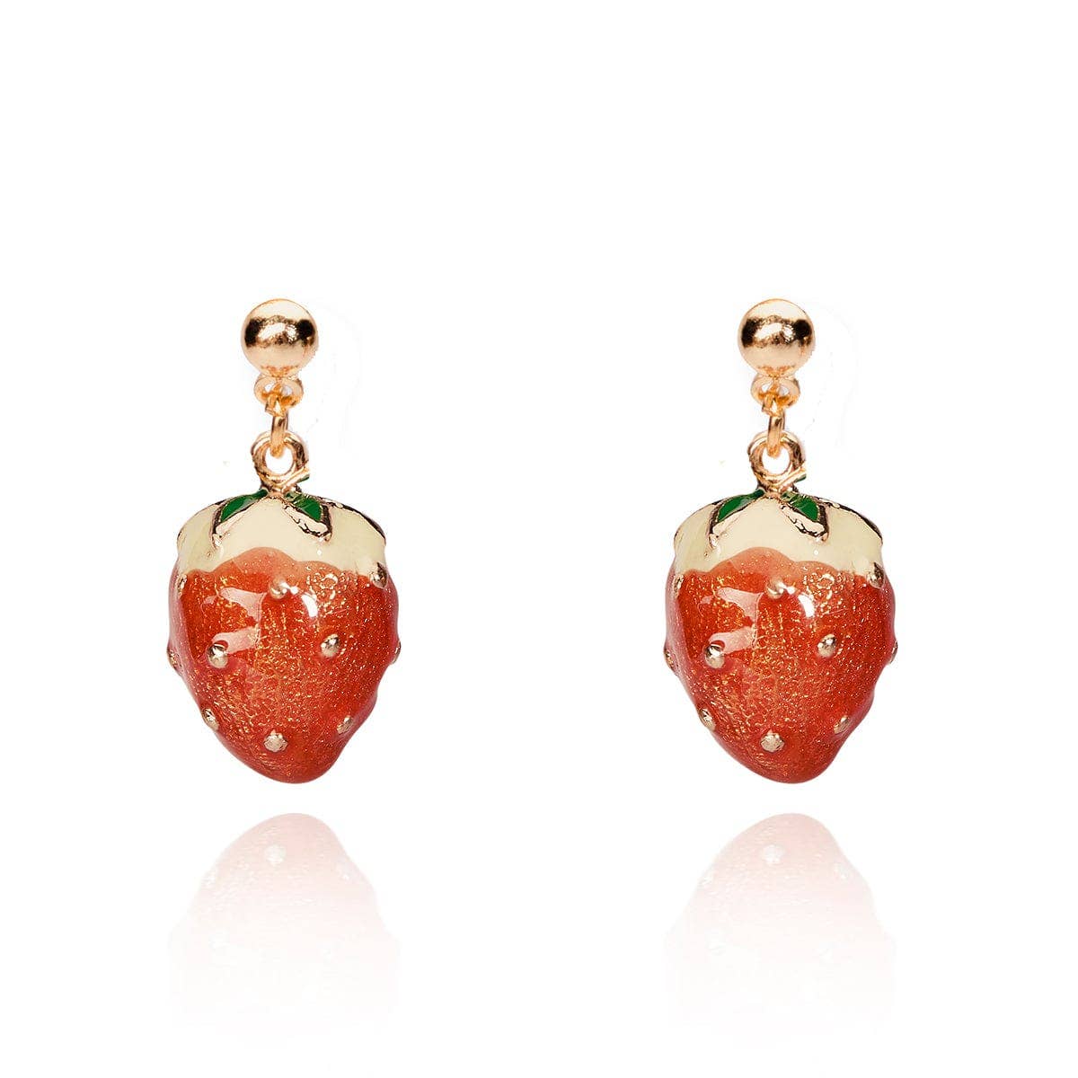 Lovett Earrings - Strawberry 1950s Novelty Drops