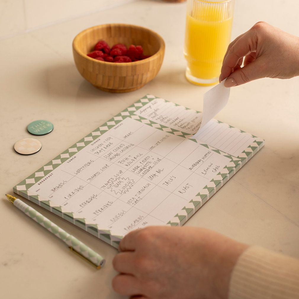 Busy B Meal Planner - Meal Planner Pad - Harlequin