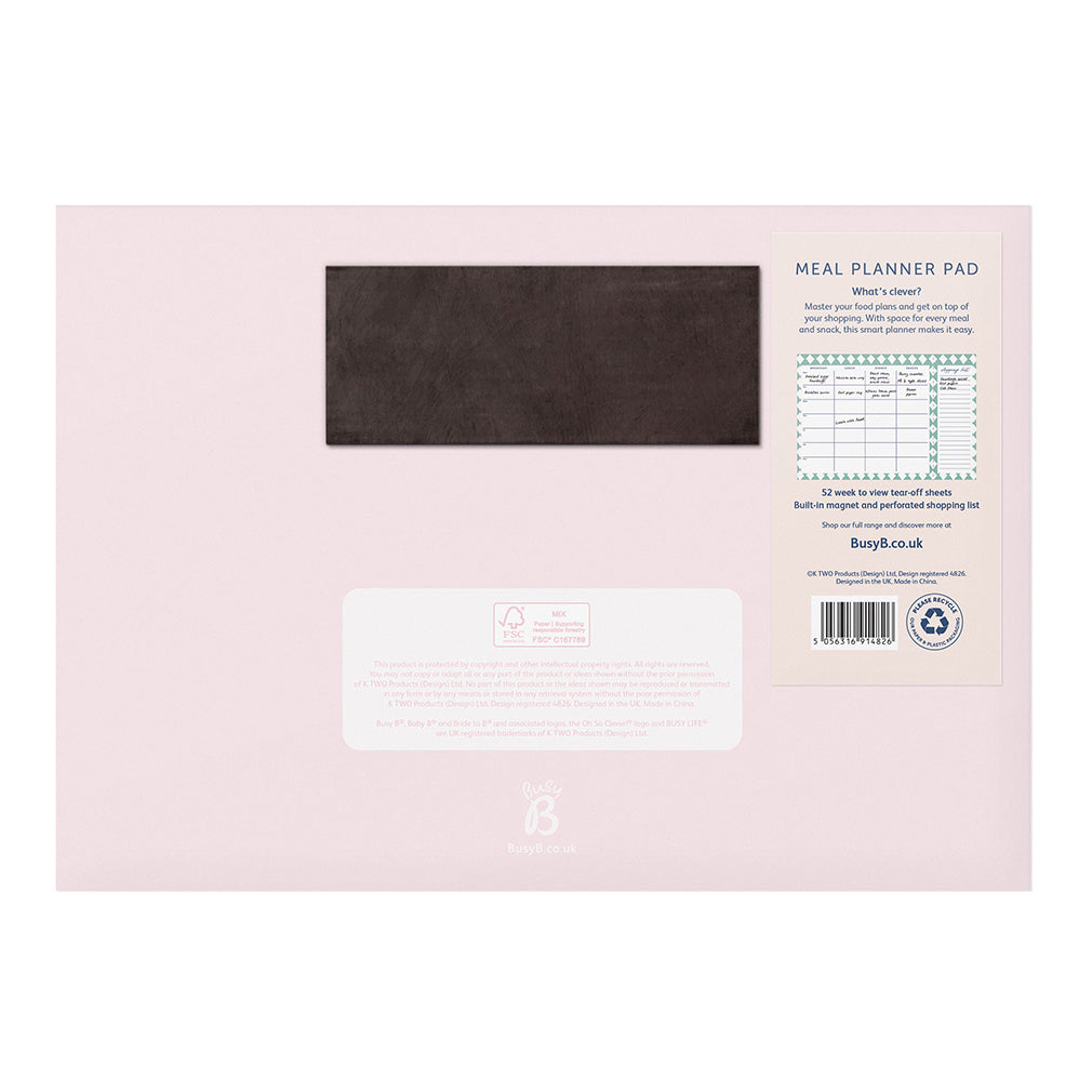 Busy B Meal Planner - Meal Planner Pad - Harlequin