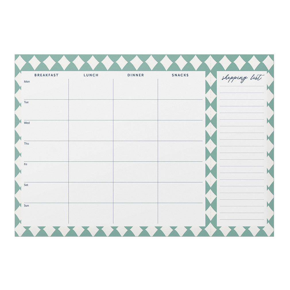 Busy B Meal Planner - Meal Planner Pad - Harlequin