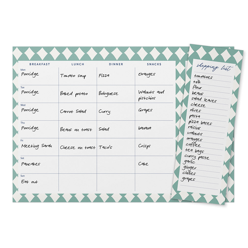 Busy B Meal Planner - Meal Planner Pad - Harlequin