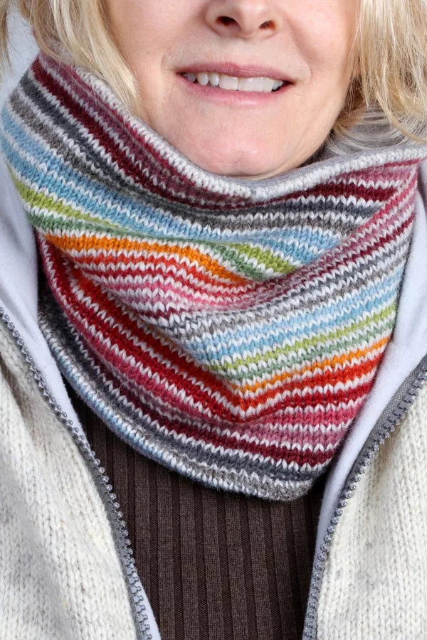 Pachamama Knitted Snood - Hoxton Stripe