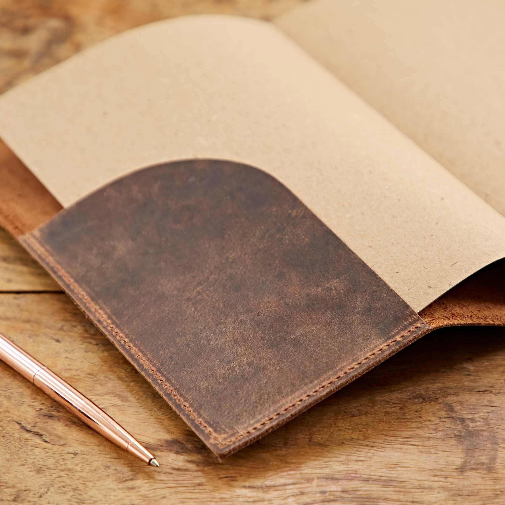 Paper High Journal - Refillable Buffalo Leather