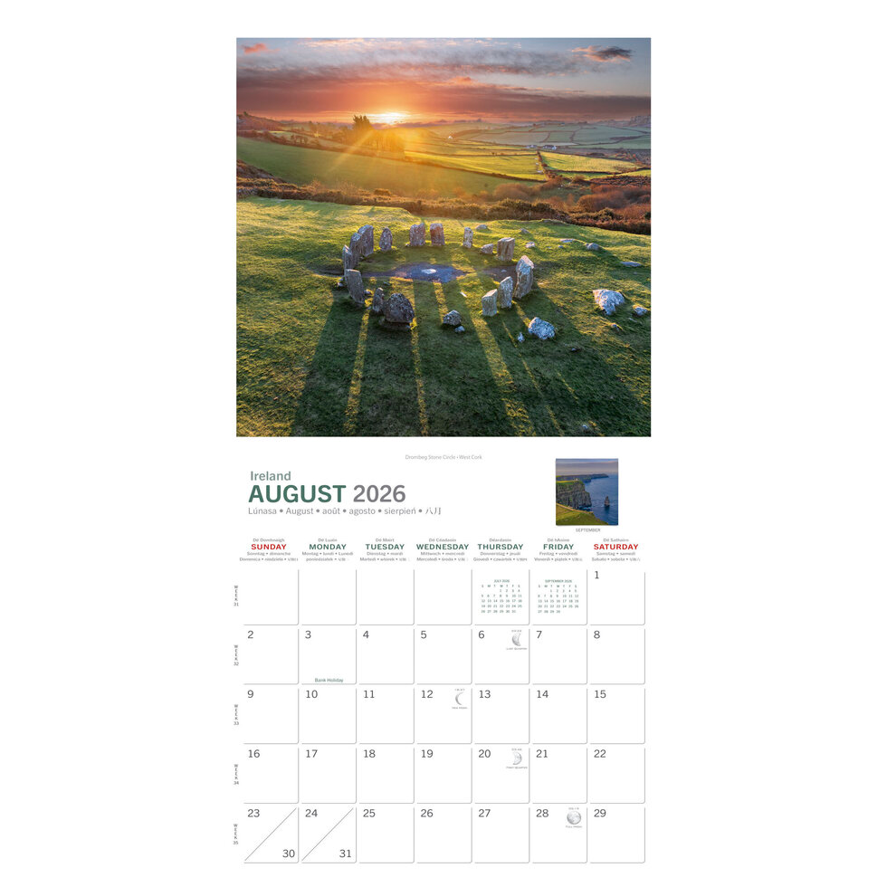 Real Ireland Medium Calendar 2026 - Mystical Calendar