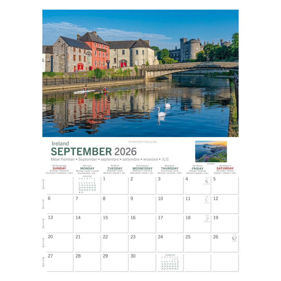 Real Ireland A4 Calendar 2026 - Enchanted Ireland - SVP