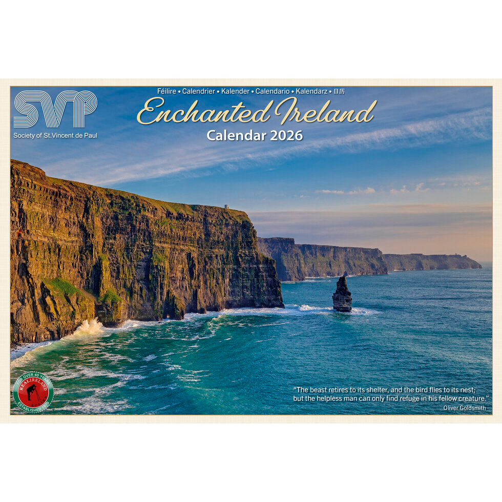Real Ireland A4 Calendar 2026 - Enchanted Ireland - SVP