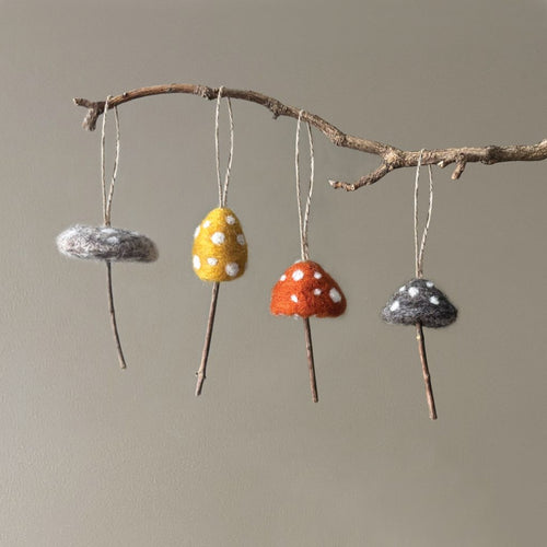 East of India Autumn - Needle Felt Mushroom