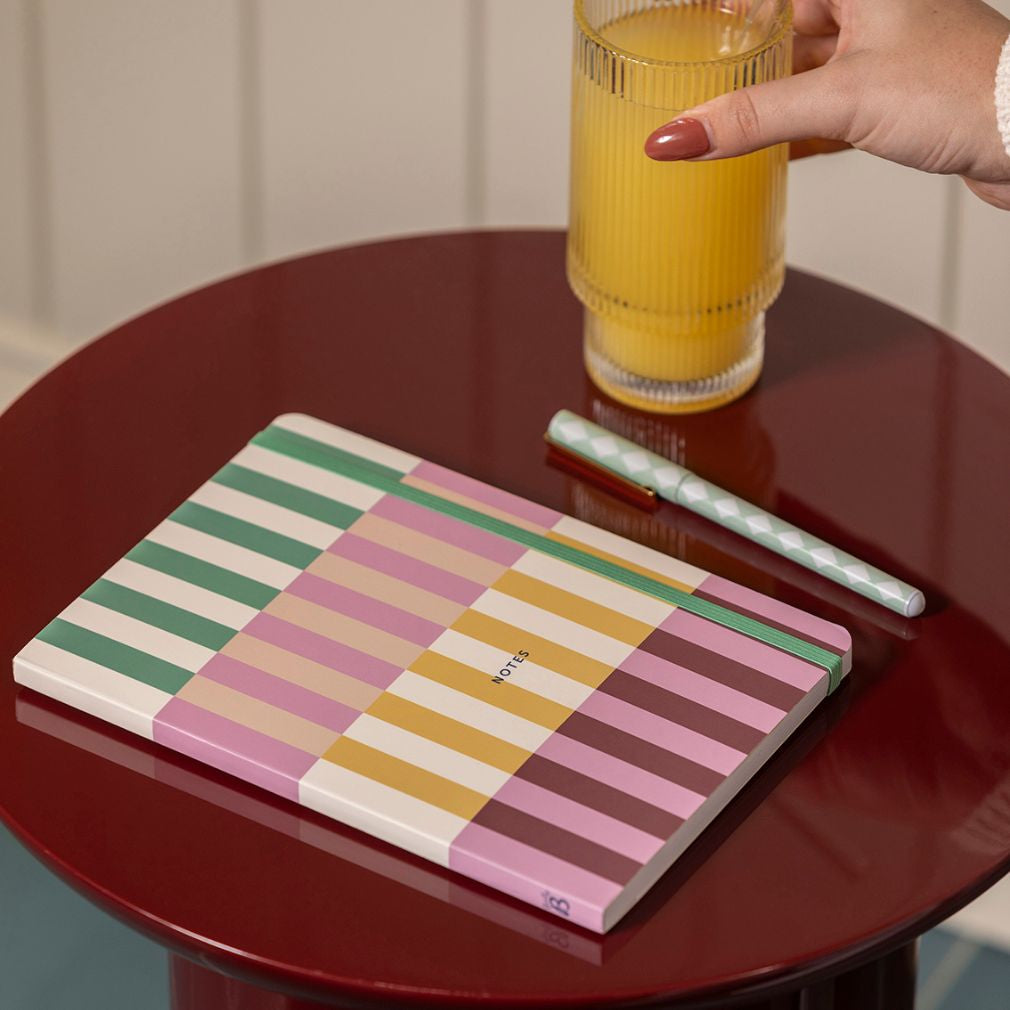 Busy B Notebook - A5 Multi Stripe