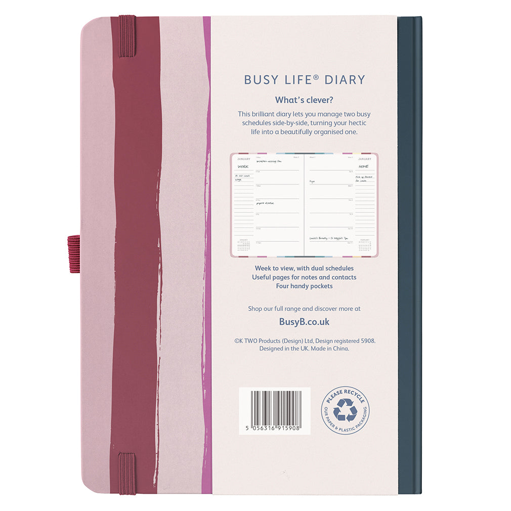 Busy B 2026 Diary - Busy Life (Stripe)
